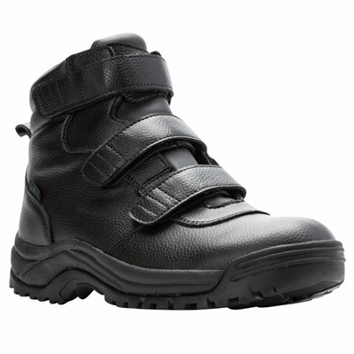 Botas Propet Cliff Walker Altas Correa Hombre Negras | BCJK-72463
