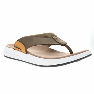 Sandalias Propet Easton Hombre Marrones | QNRF-70962
