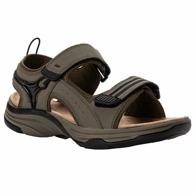 Sandalias Propet Evan Hombre Verde Oliva | YRDU-32601